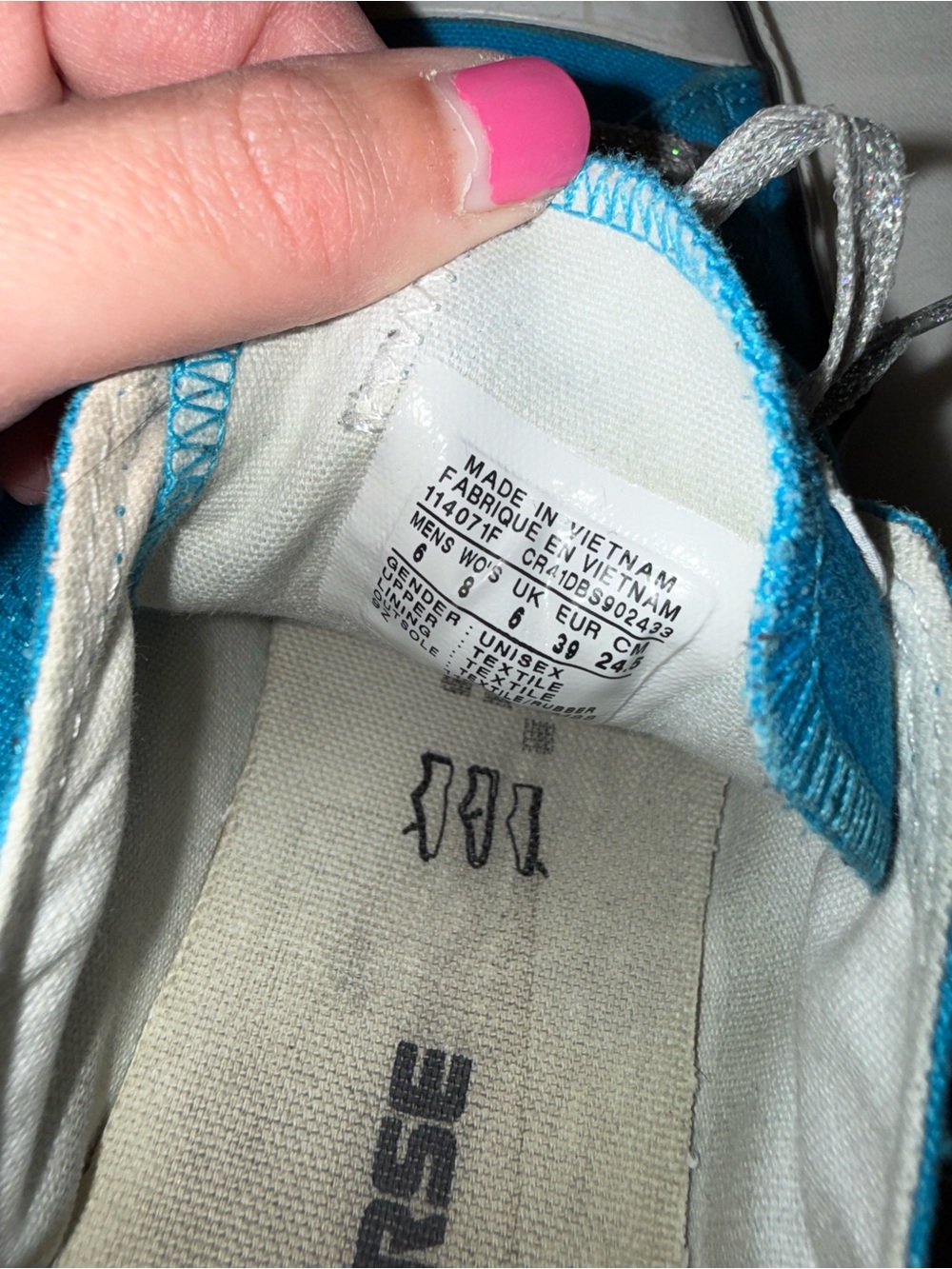 Blue Converse - Picture 4 of 4